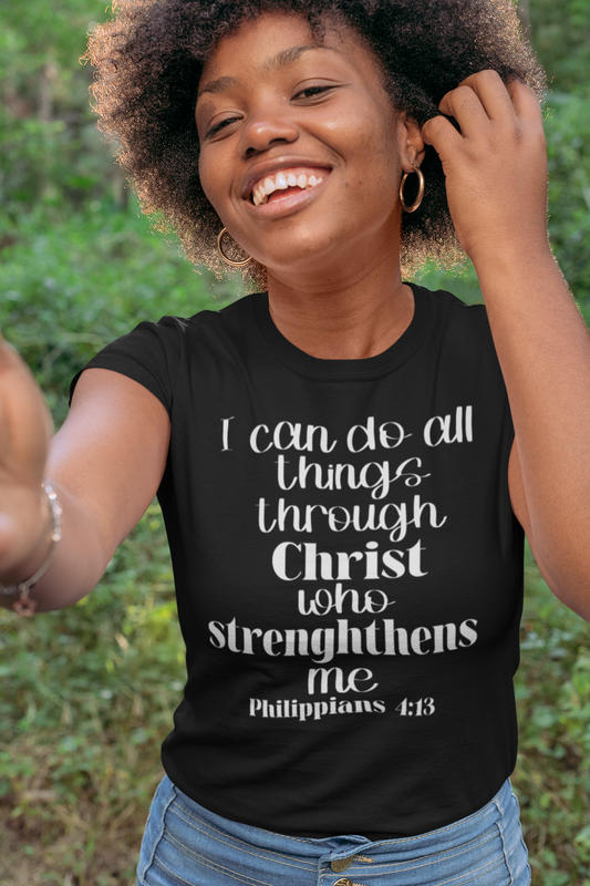 Woman's Philippians 4:13 t-shirt
