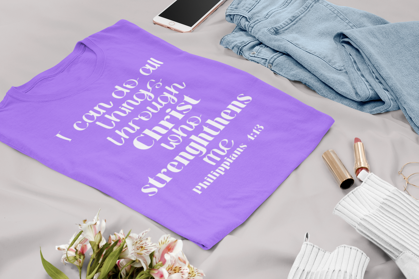 Woman's Philippians 4:13 t-shirt