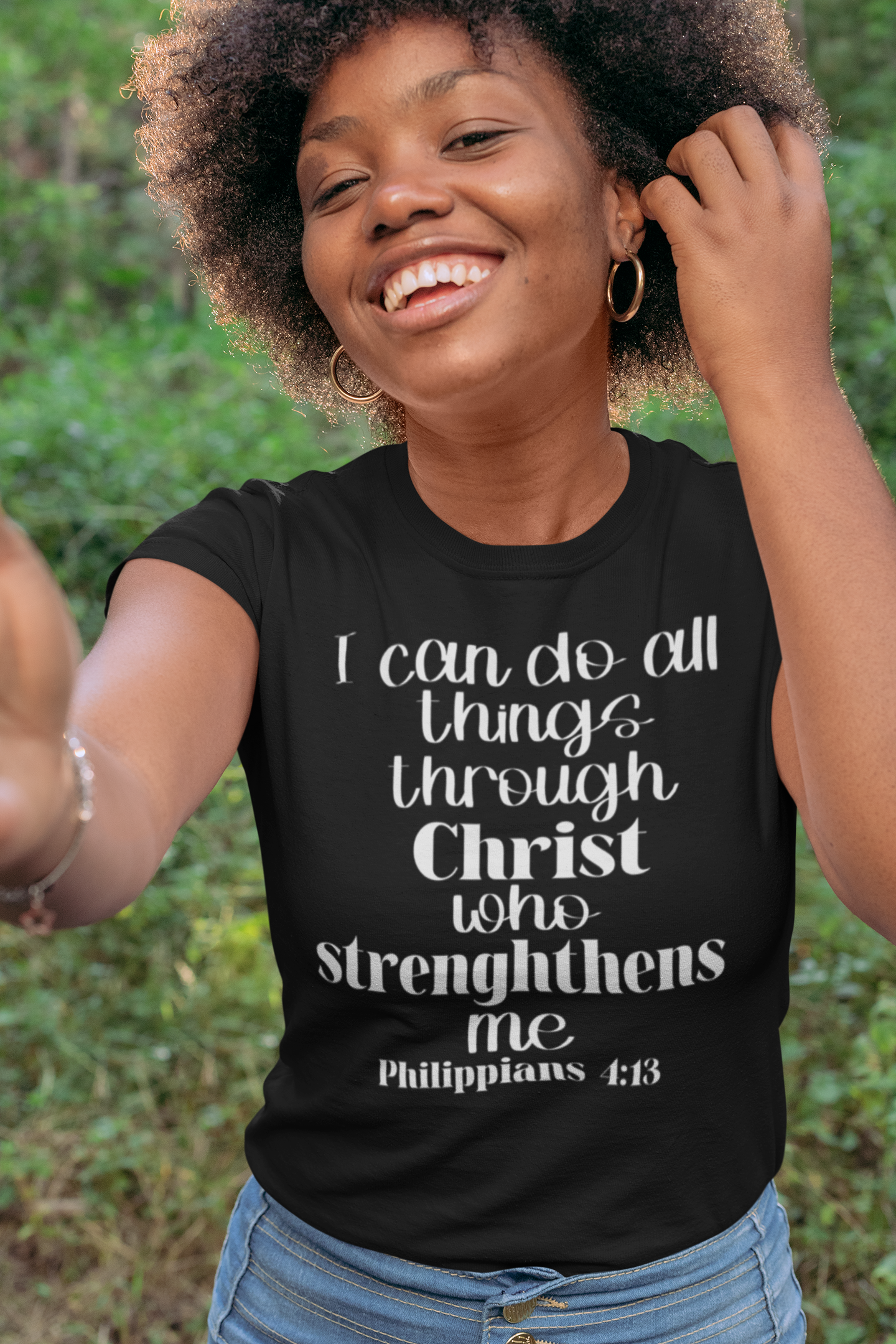 Woman's Philippians 4:13 t-shirt